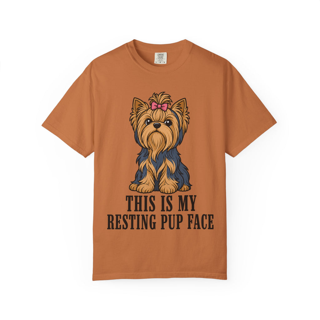 Dog Yorkshire Resting Pup Face T-Shirt