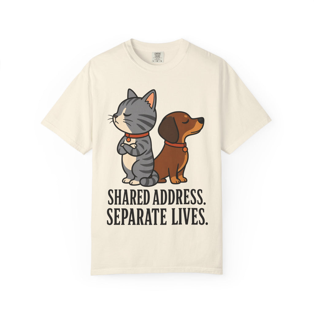 Cat & Dog Shared Address T-Shirt