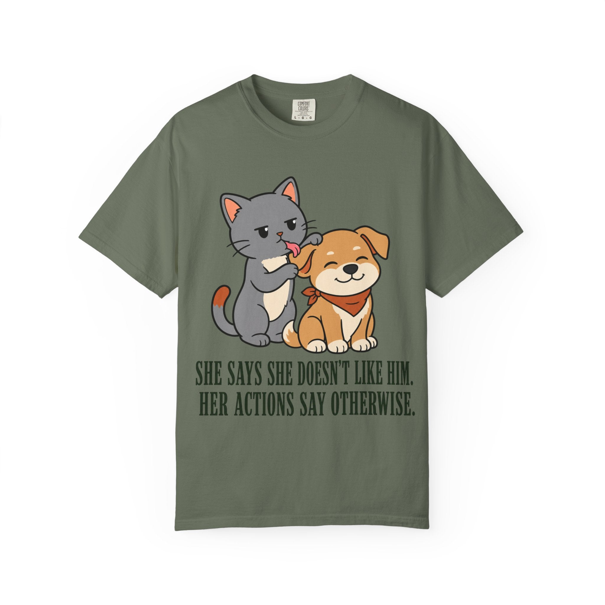 Cat Grooming Dog T-Shirt