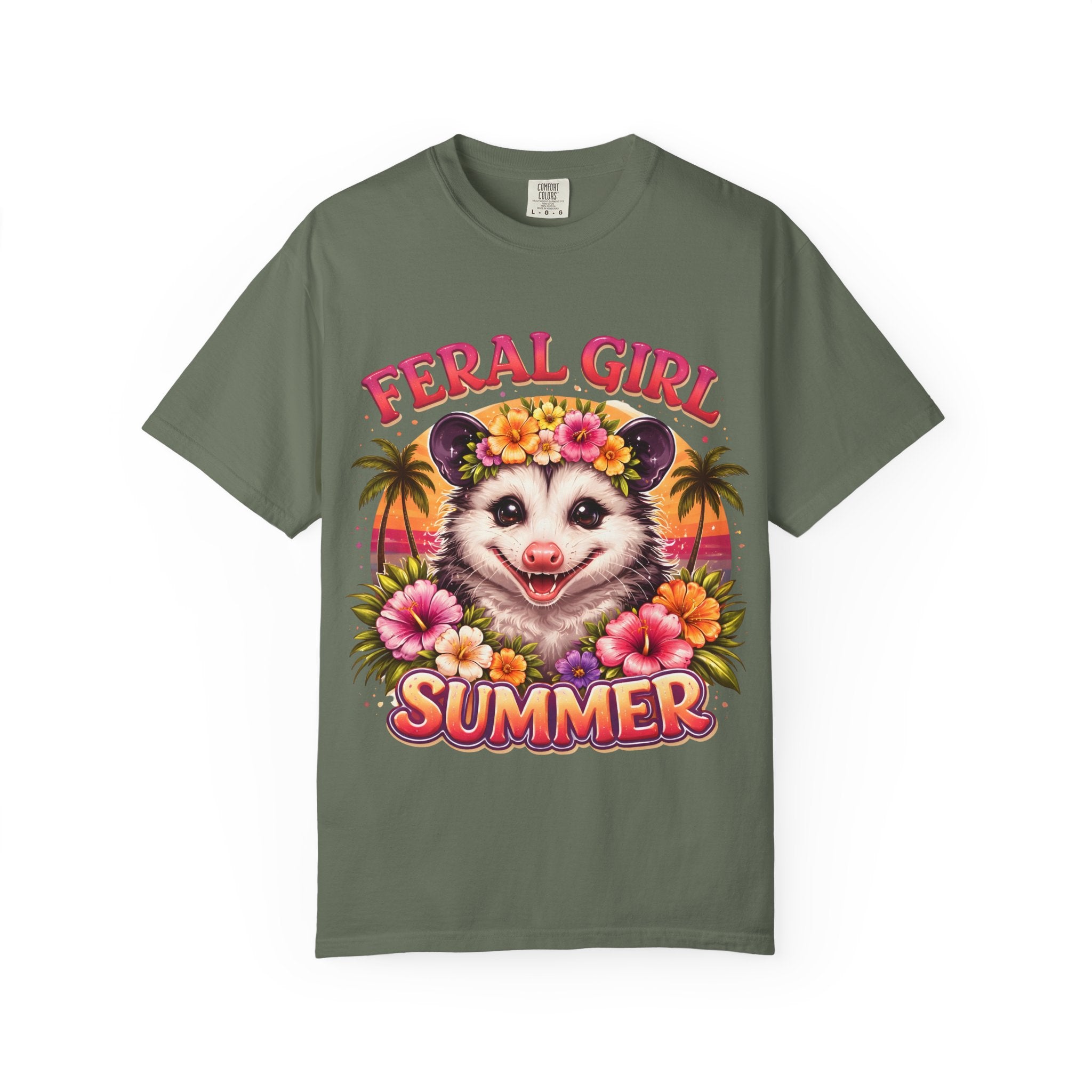 Feral Girl Summer Opossum T-Shirt