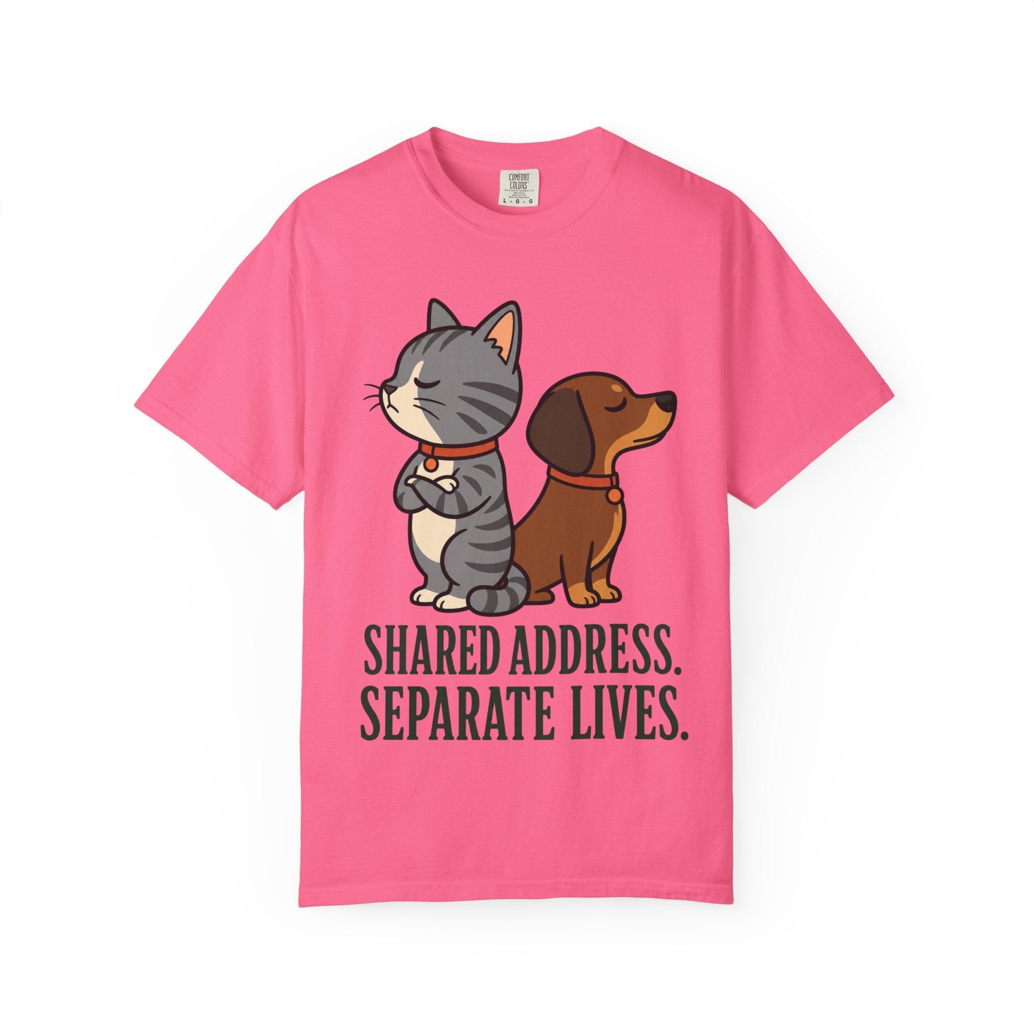 Cat & Dog Shared Address T-Shirt