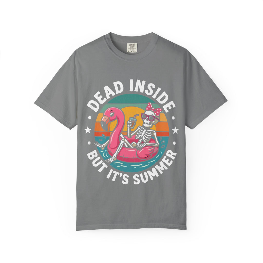 Skeleton Flamingo Pool Float Retro