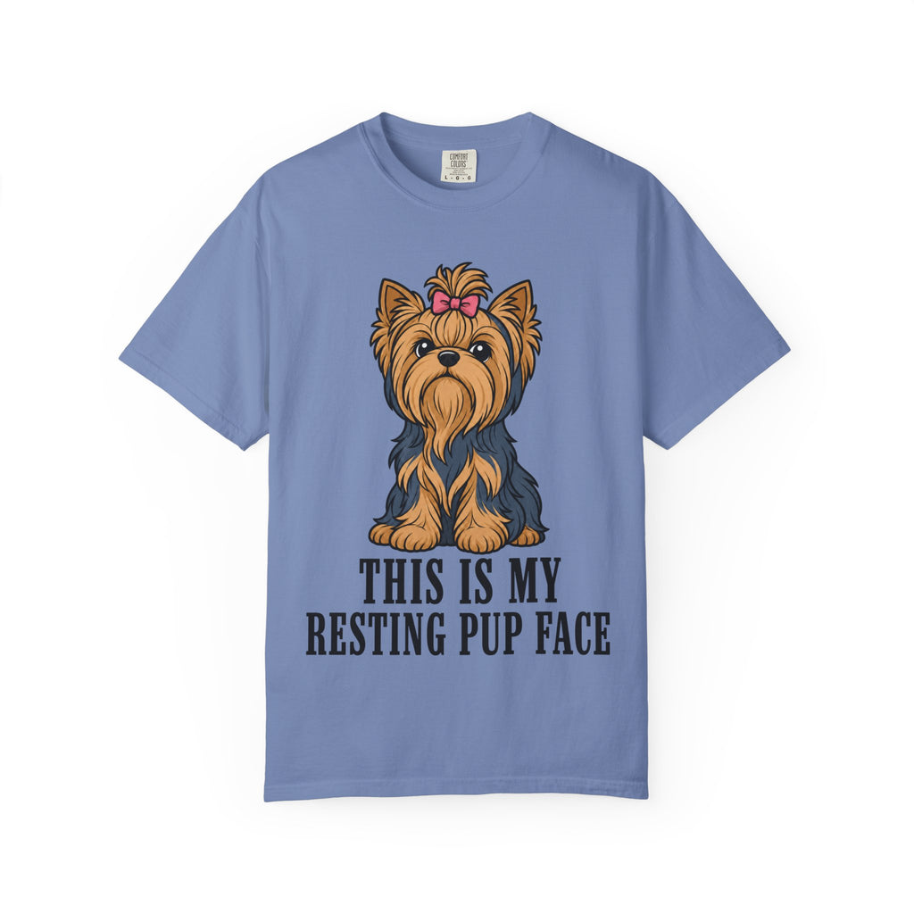 Dog Yorkshire Resting Pup Face T-Shirt