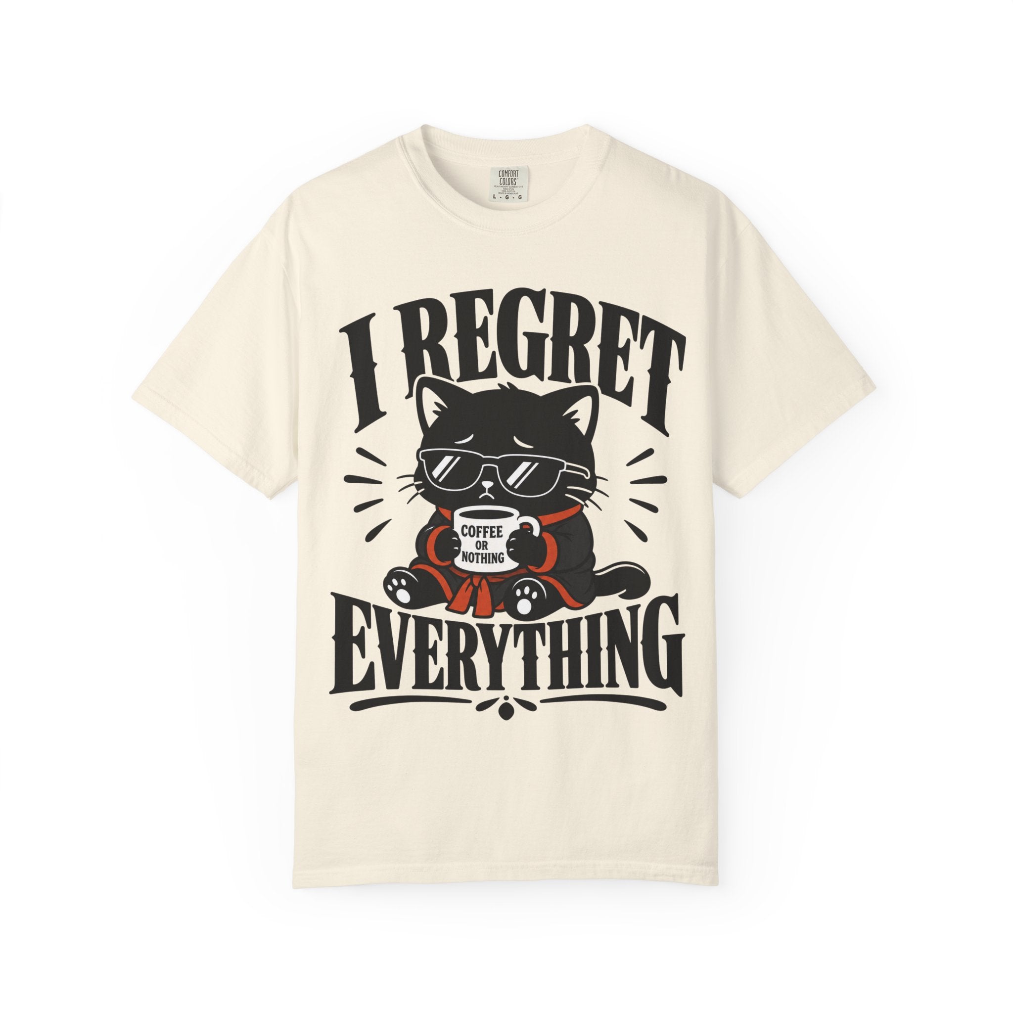 Cat - I Regret Everything T‑Shirt