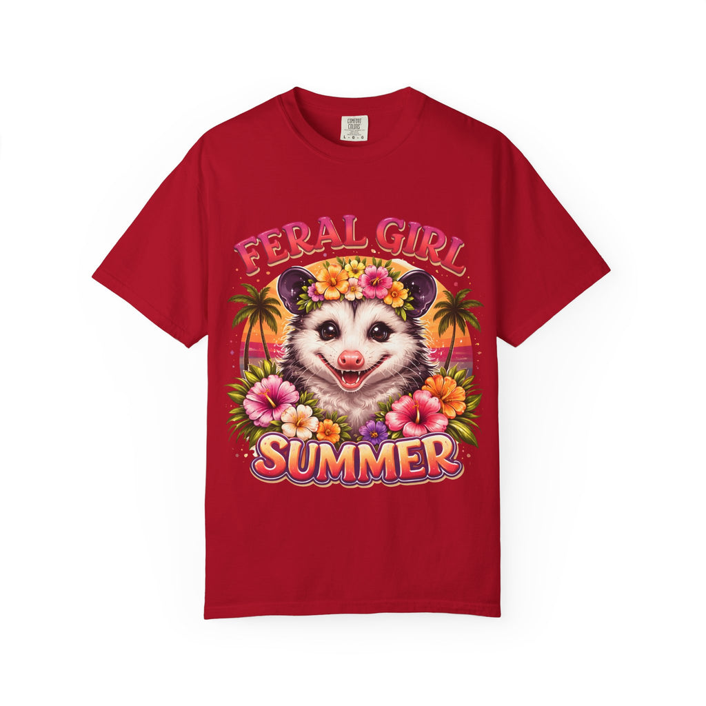 Feral Girl Summer Opossum T-Shirt