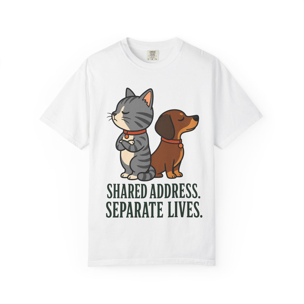 Cat & Dog Shared Address T-Shirt
