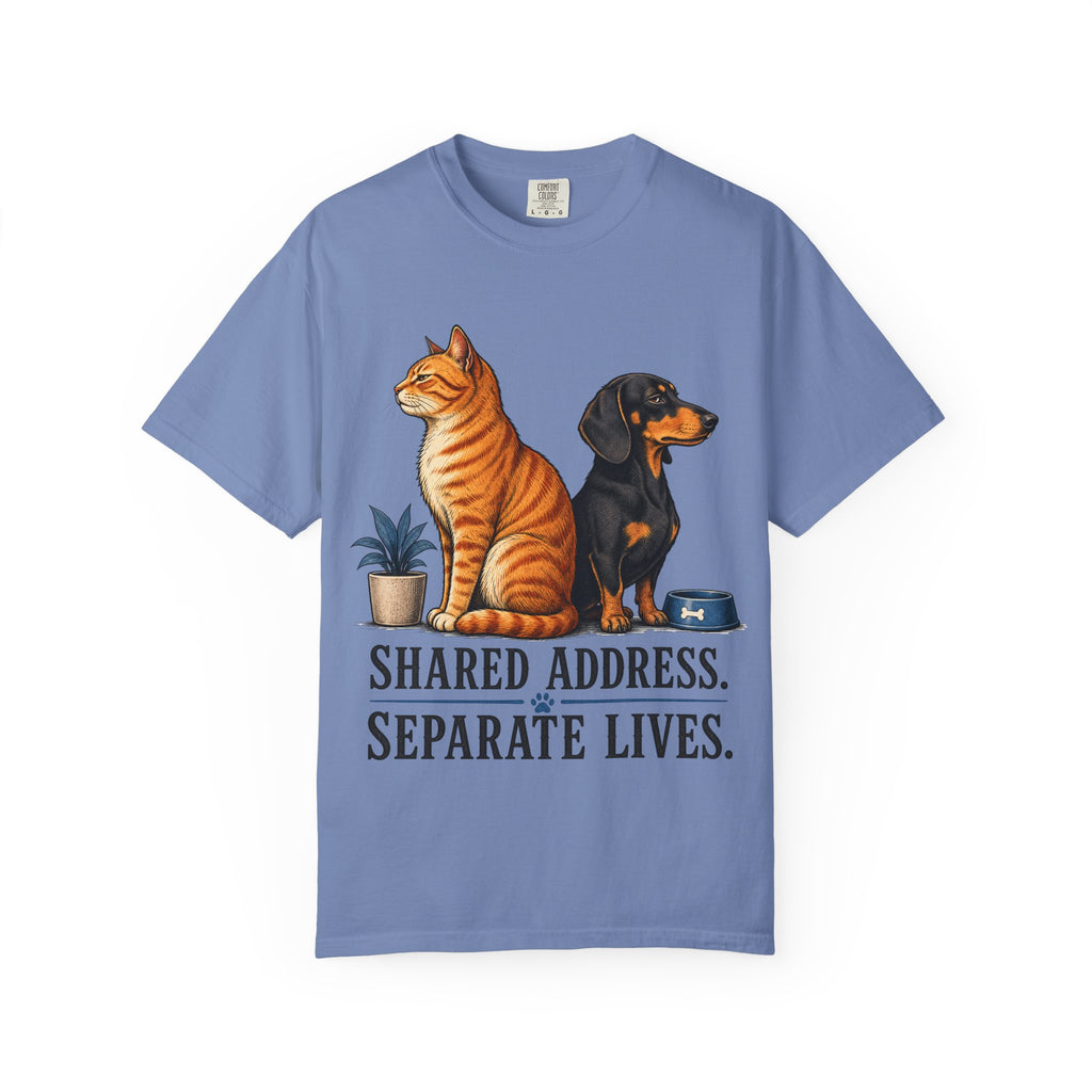 Cat & Dog Shared Address T-Shirt