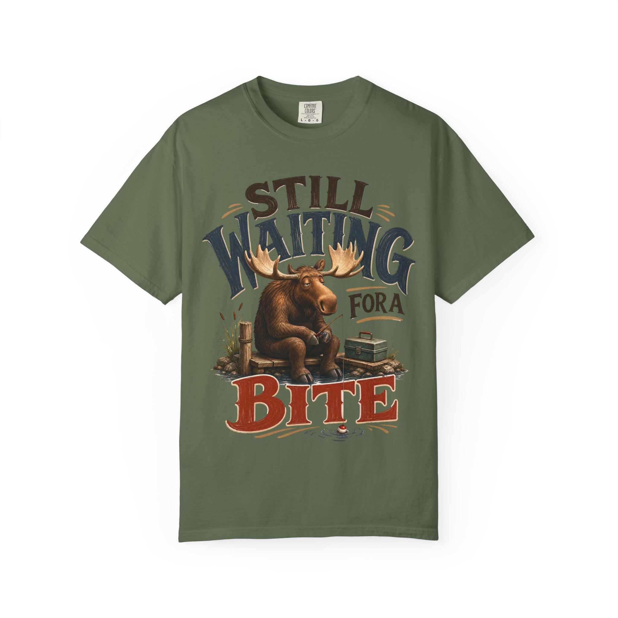 Moose Ice Fishing T-Shirt