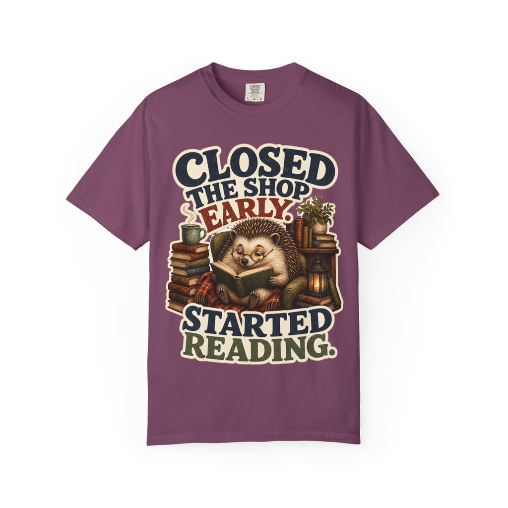 Hedgehog Bookstore Owner T-Shirt