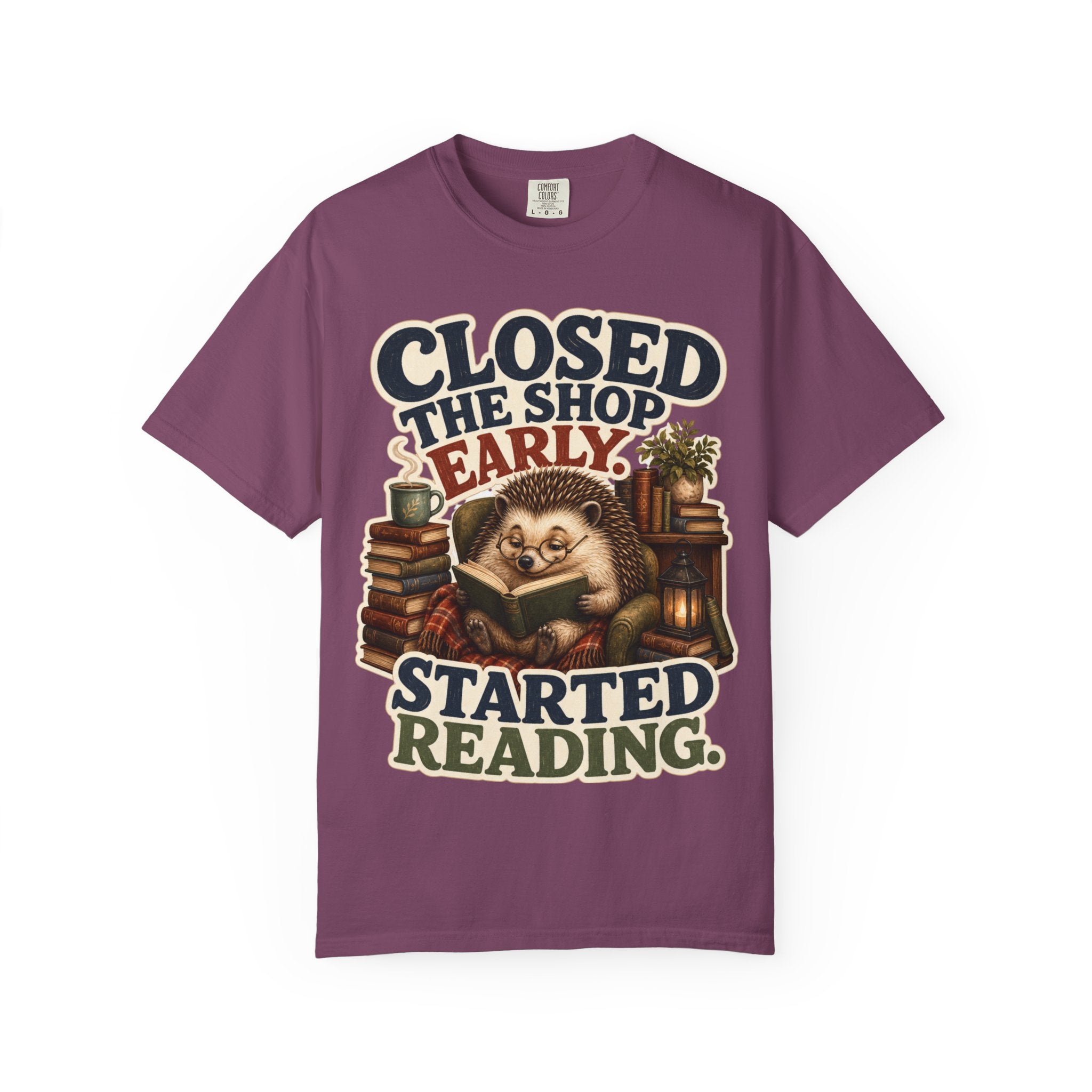 Hedgehog Bookstore Owner T-Shirt