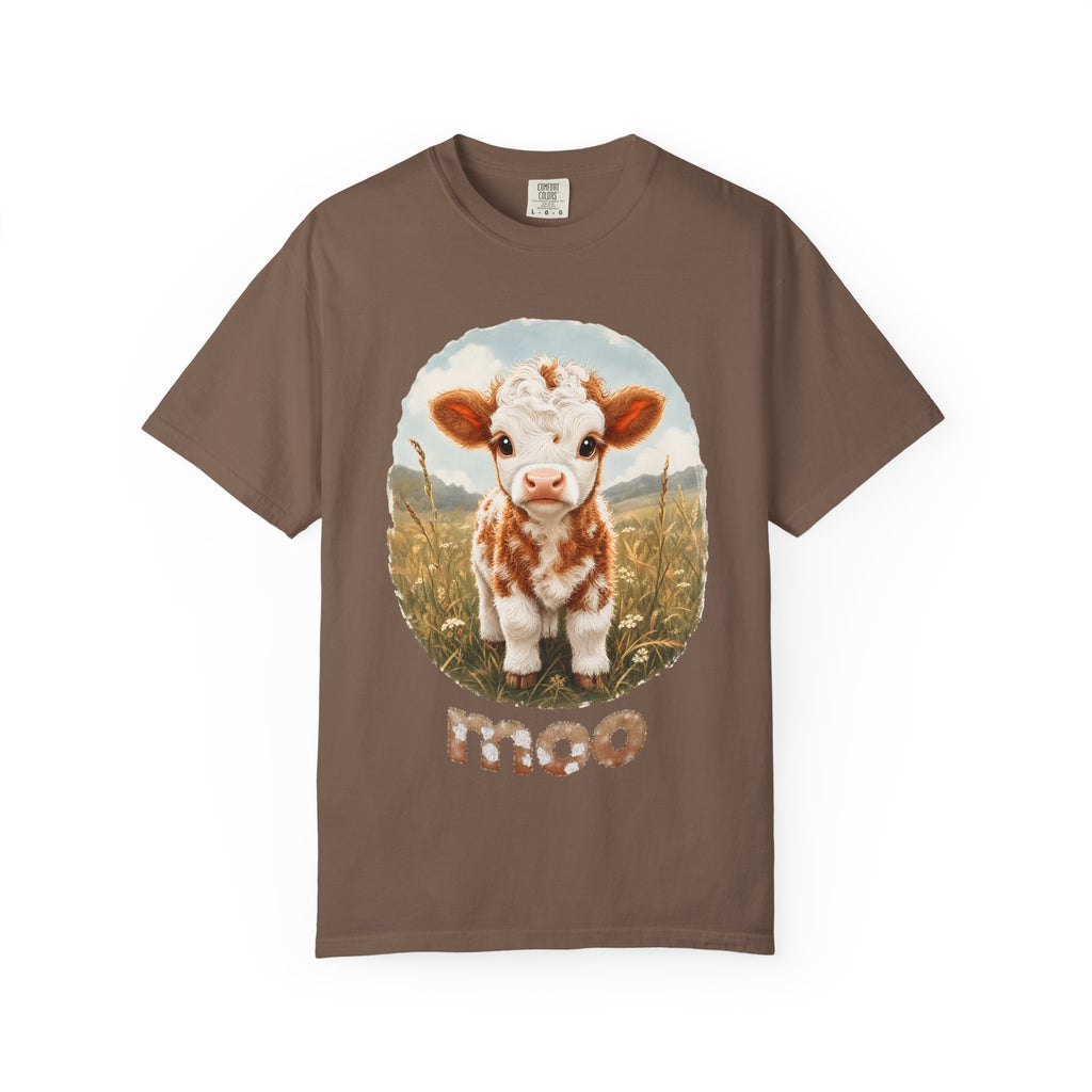 Highland Cow Calf 'Moo' T-Shirt