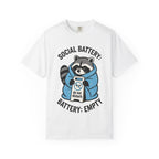 Raccoon - Social Battery Empty T-Shirt