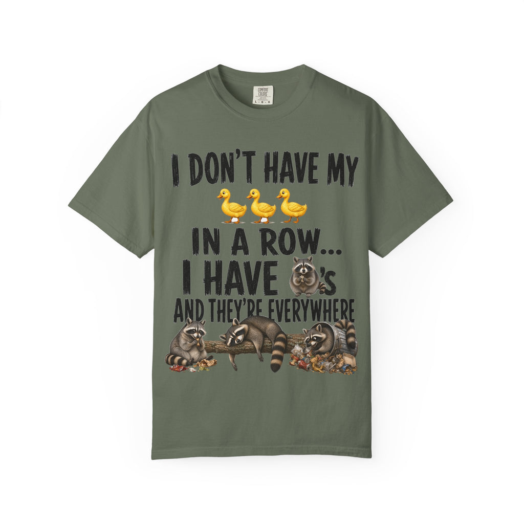 Ducks in a Row - Raccoons T-Shirt