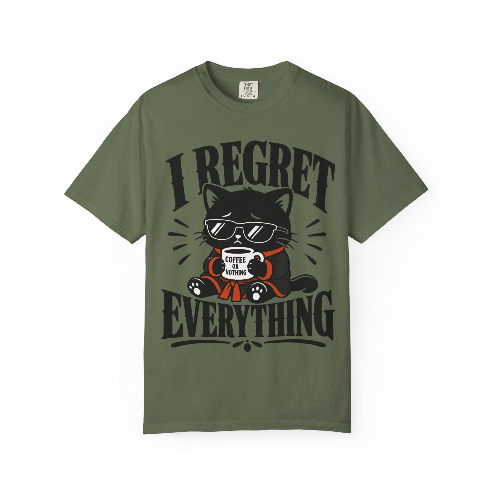 Cat - I Regret Everything T‑Shirt