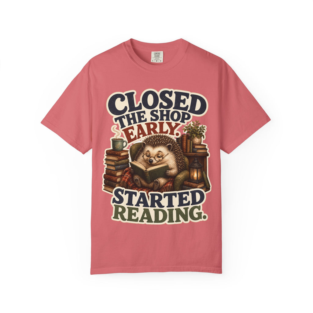 Hedgehog Bookstore Owner T-Shirt