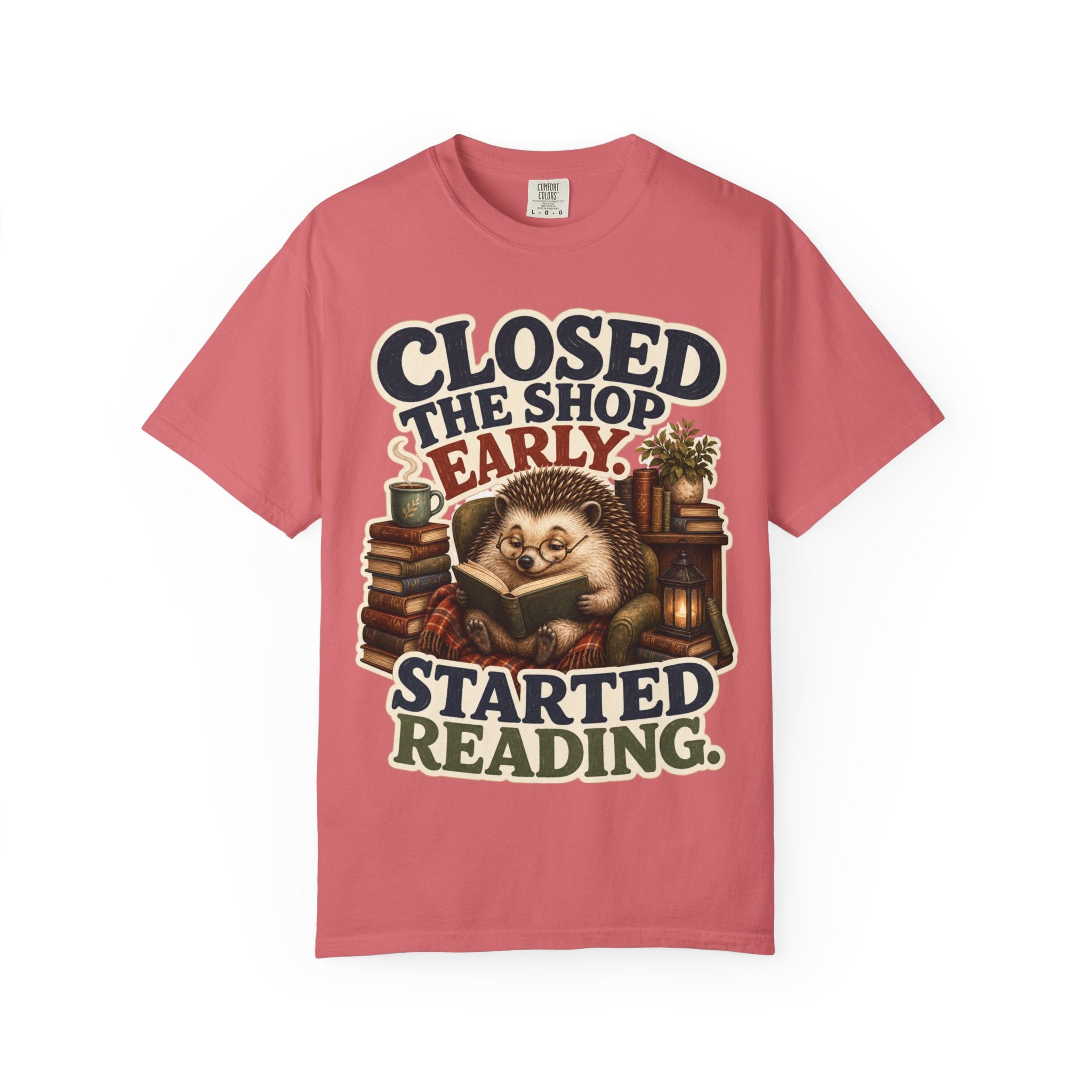 Hedgehog Bookstore Owner T-Shirt