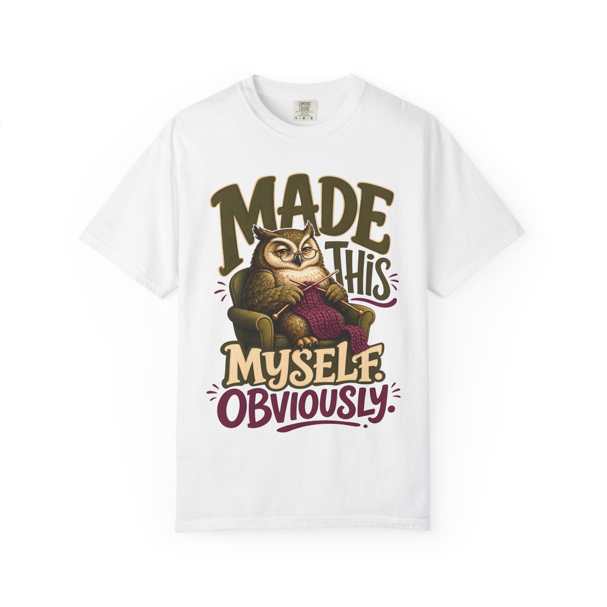 Owl Knitting T-Shirt