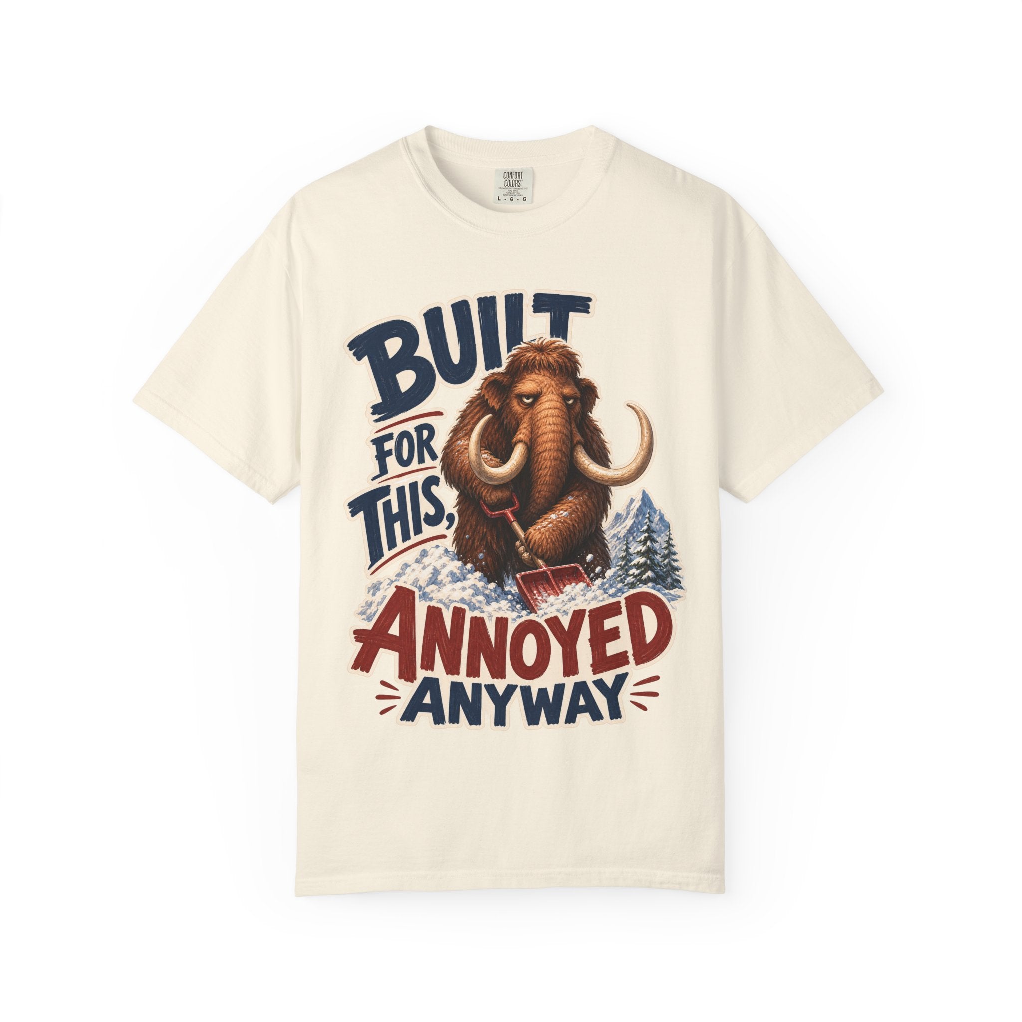 Wooley Mammoth Snow Shovel T-Shirt