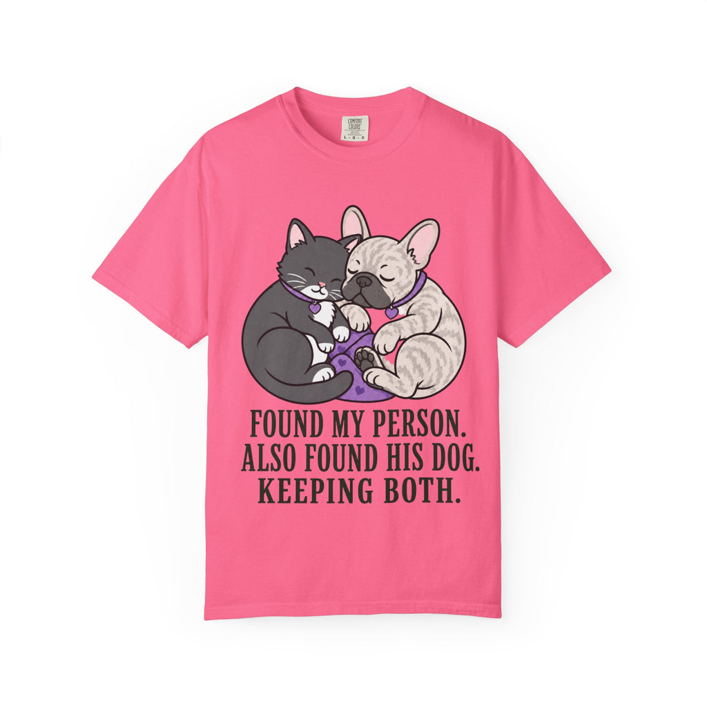 Cat & Dog Snuggle T-Shirt