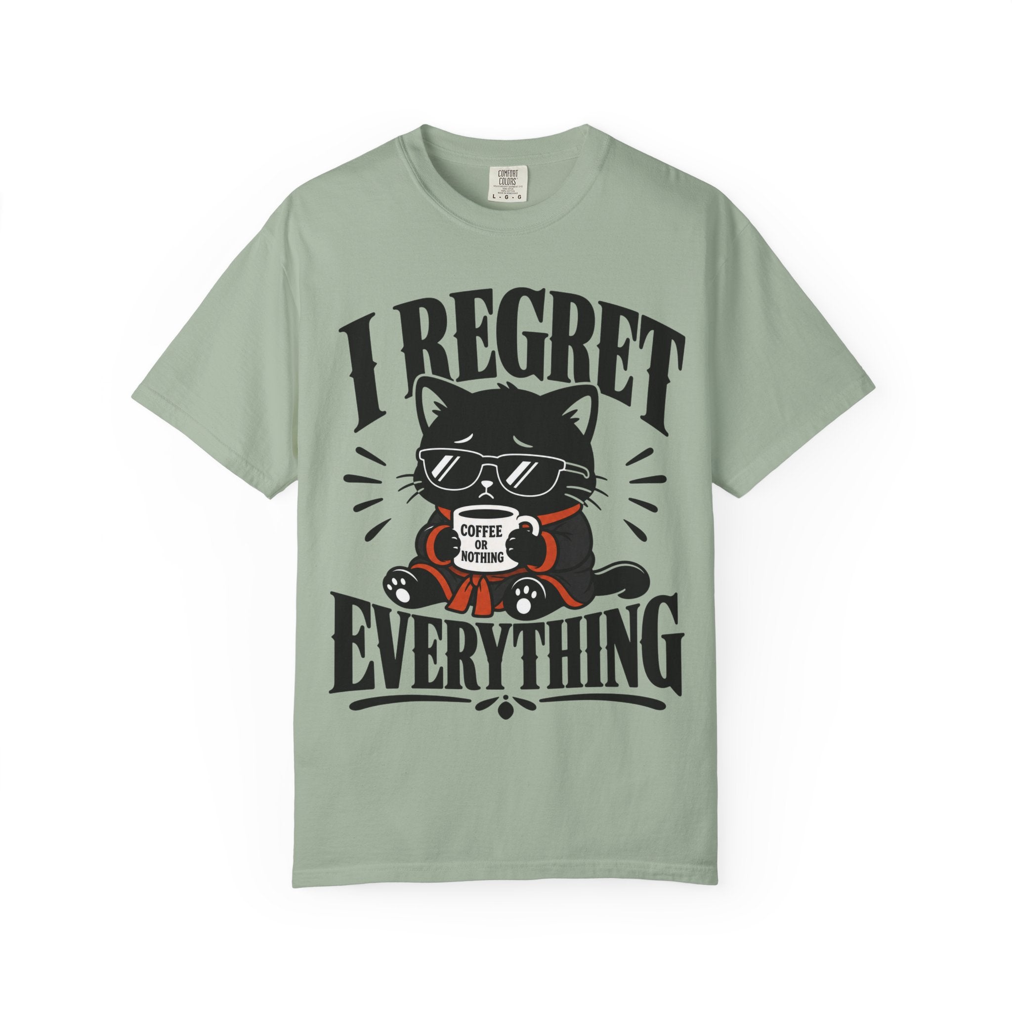 Cat - I Regret Everything T‑Shirt