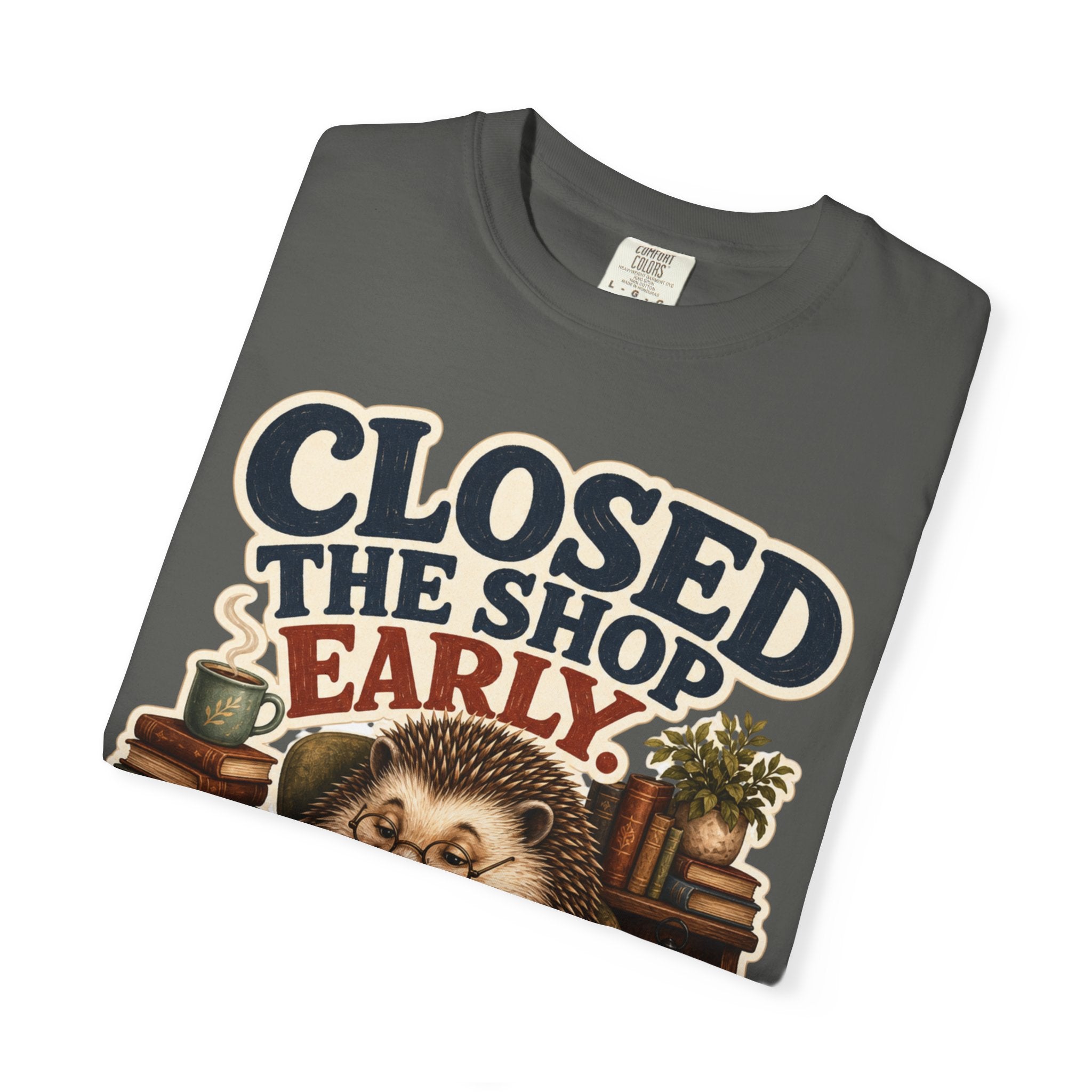Hedgehog Bookstore Owner T-Shirt