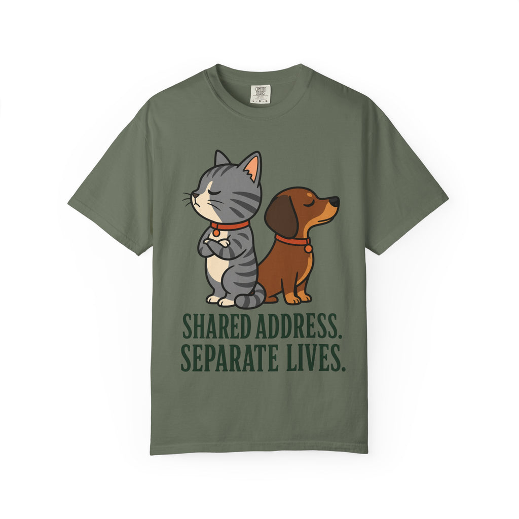 Cat & Dog Shared Address T-Shirt