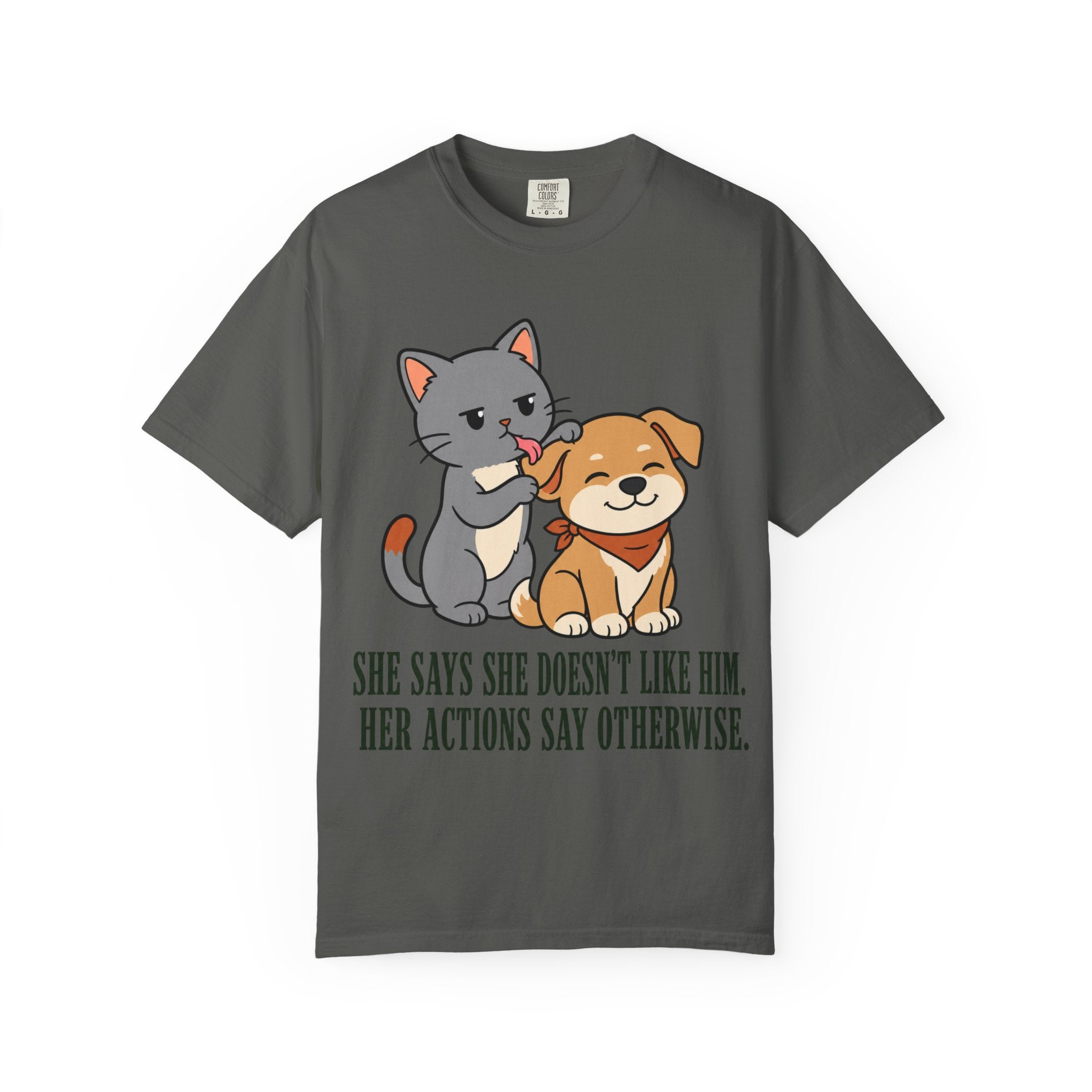 Cat Grooming Dog T-Shirt