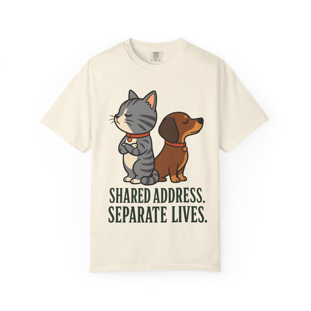 Cat & Dog Shared Address T-Shirt