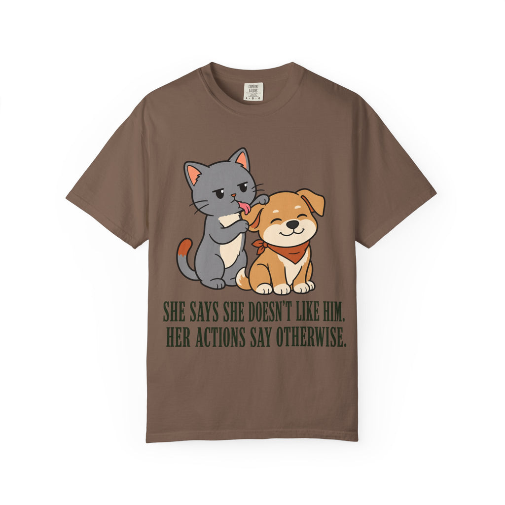 Cat Grooming Dog T-Shirt