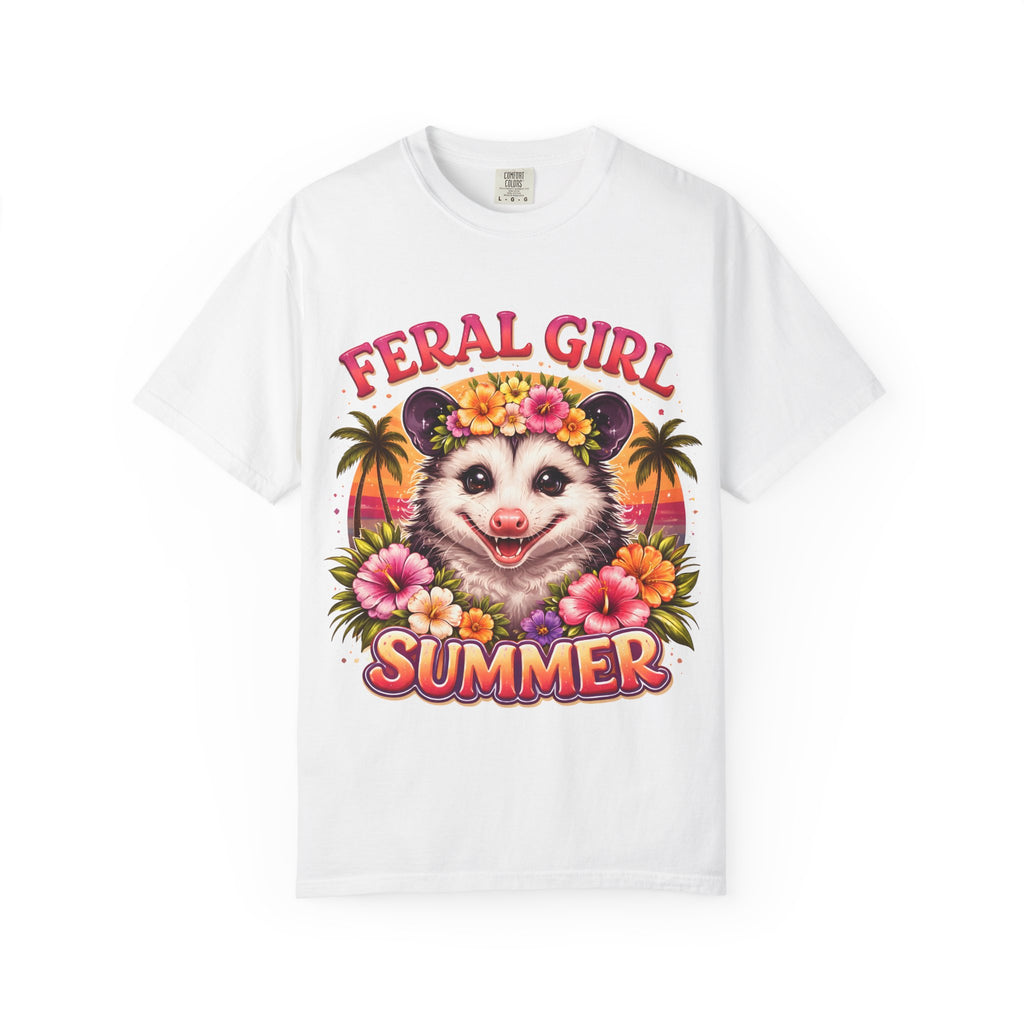 Feral Girl Summer Opossum T-Shirt